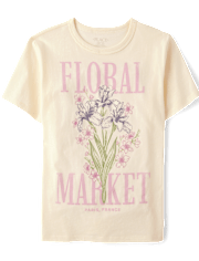 Girls Floral Market Relaxed Graphic Tee