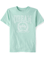 Girls Marled Dream Oversized Graphic Tee