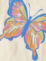 Girls Butterfly Graphic Tee