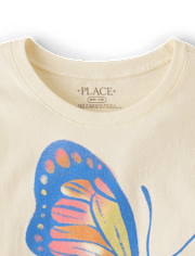 Girls Butterfly Graphic Tee