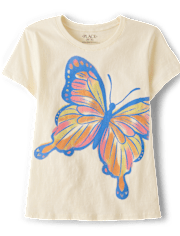 Girls Butterfly Graphic Tee