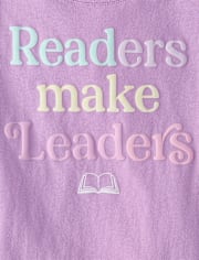 Girls Readers Make Leaders Graphic Tee
