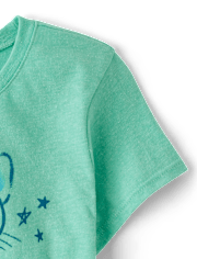 Girls Cat Drink Graphic Tee