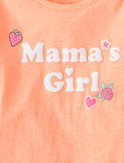 Girls Mama's Girl Graphic Tee
