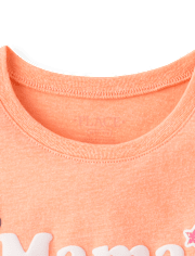 T-shirt graphique « Fille à sa maman » pour filles