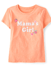 Girls Mama's Girl Graphic Tee