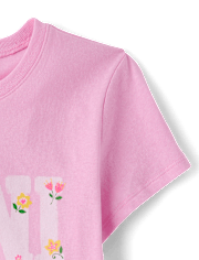 Girls Mommy And Me Floral Mini Graphic Tee
