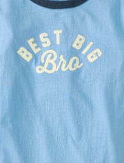 Boys Best Big Bro Graphic Ringer Tee