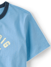 T-shirt graphique à col rond pour garçon « Meilleur grand frère »