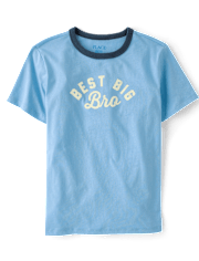 Boys Best Big Bro Graphic Ringer Tee