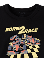 T-shirt graphique de voiture de course Boys Need 4 Speed