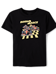 Boys Need 4 Speed Racecar Graphic Tee