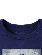 Boys Dino Skateboard Graphic Tee