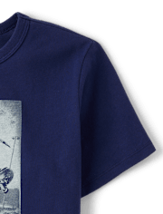 Boys Dino Skateboard Graphic Tee