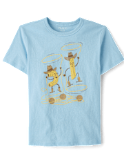 Boys Pasta Cowboys Graphic Tee