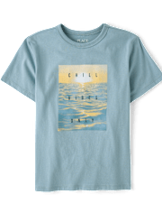 Boys Chill Vibes Only Graphic Tee