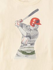 Boys Baseball Player Graphic Tee