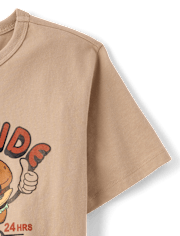 T-shirt graphique pour garçons « Burgers routiers »