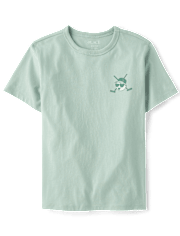 Boys Golf Tee Time Front And Back Graphic Tee