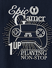 Boys Glow Epic Gamer Graphic Tee