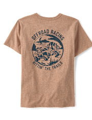 Boys Offroad Racing Front And Back Graphic Tee