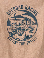 Boys Offroad Racing Front And Back Graphic Tee