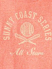 Boys Marled Sunny Coast Series Baseball Graphic Tee