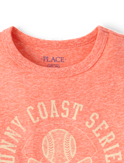 Boys Marled Sunny Coast Series Baseball Graphic Tee