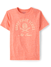 Boys Marled Sunny Coast Series Baseball Graphic Tee