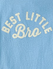 Boys Best Little Bro Graphic Ringer Tee