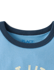 T-shirt graphique à col rond pour garçon « Meilleur petit frère »