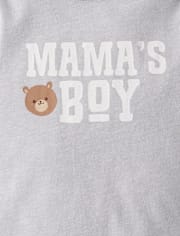 Baby Boys Mama's Boy Graphic Bodysuit