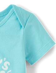 Baby Boys Daddy's Little Dude Graphic Bodysuit