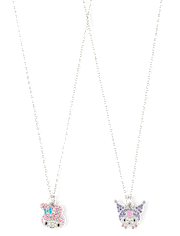 Girls Hello Kitty And Friendsâ¢ Pave Necklace 2-Pack