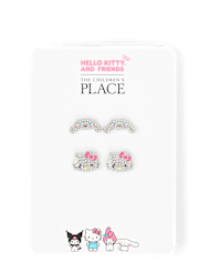 Girls Hello Kitty And Friendsâ¢ Pave Earrings 2-Pack