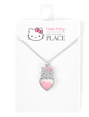 Girls Hello KittyÂ® Shakey Pave Necklace