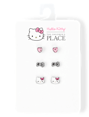 Girls Hello KittyÂ® Earrings 3-Pack