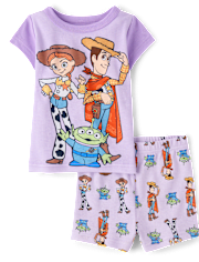 Baby And Toddler Girls Toy Story™ Snug Fit Cotton Pajamas