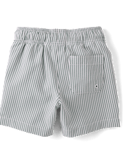 Maillot de bain rayé en seersucker pour garçon