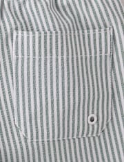 Maillot de bain rayé en seersucker pour garçon
