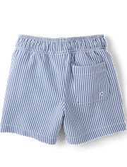 Boys Striped Seersucker Swim Trunks