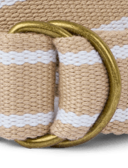 Boys Striped Webbed Belt