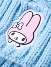Girls My Melody™ Cable Knit Pom Pom Beanie