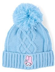 Girls My Melody™ Cable Knit Pom Pom Beanie