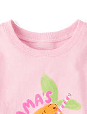 T-shirt graphique « Petite chérie de maman » pour bébés et petites filles