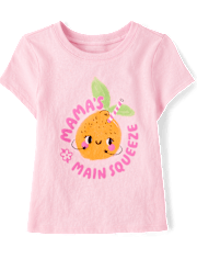 Baby And Toddler Girls Mama's Little Cutie Graphic Tee