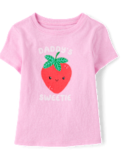 Baby And Toddler Girls Daddy's Sweetie Graphic Tee