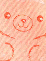 Baby And Toddler Girls Candy Bear Graphic Tee