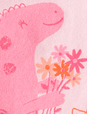 Baby And Toddler Girls Dino Graphic Tee