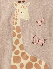 Baby And Toddler Girls Giraffe Graphic Tee